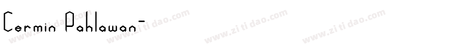 Cermin Pahlawan字体转换